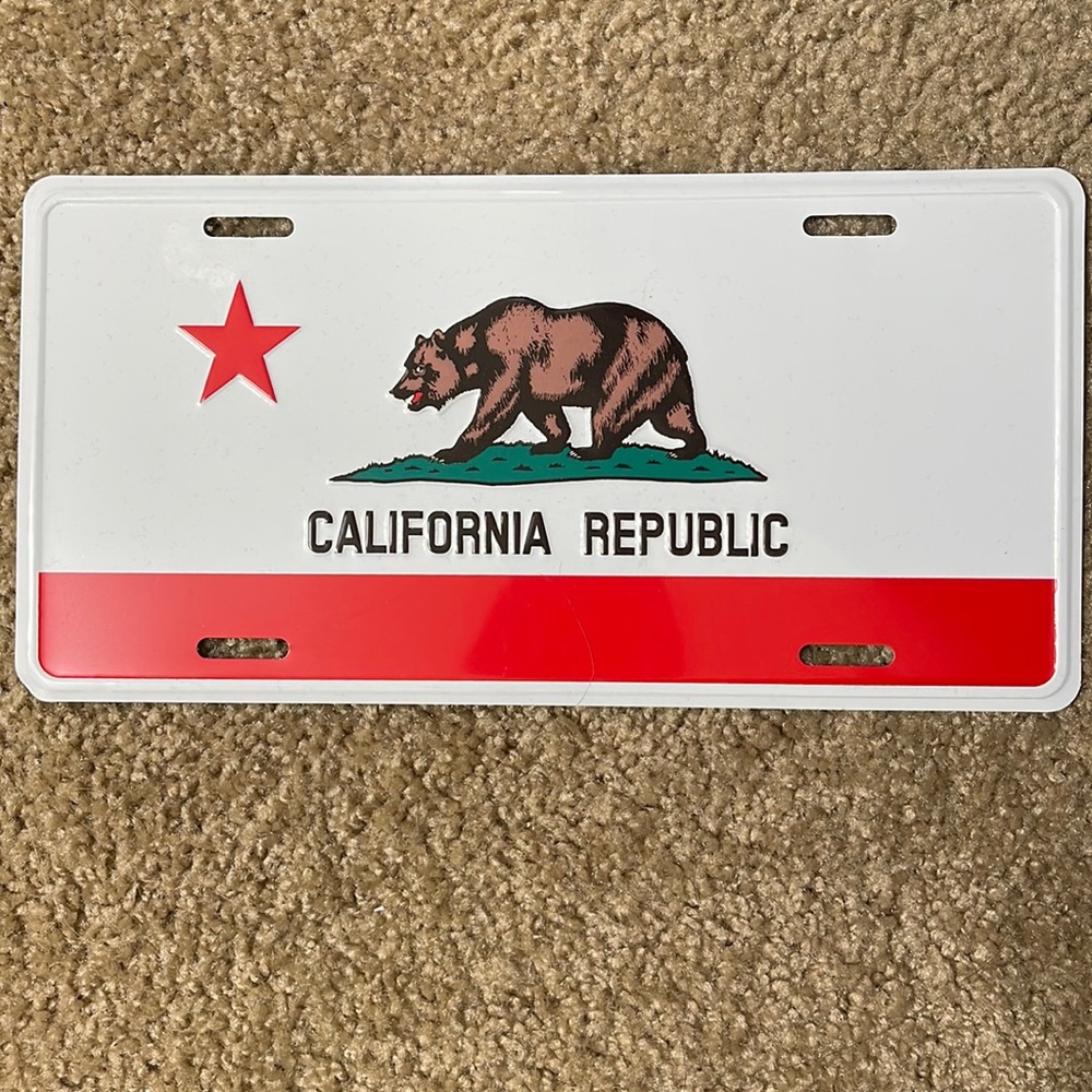 California License Plate